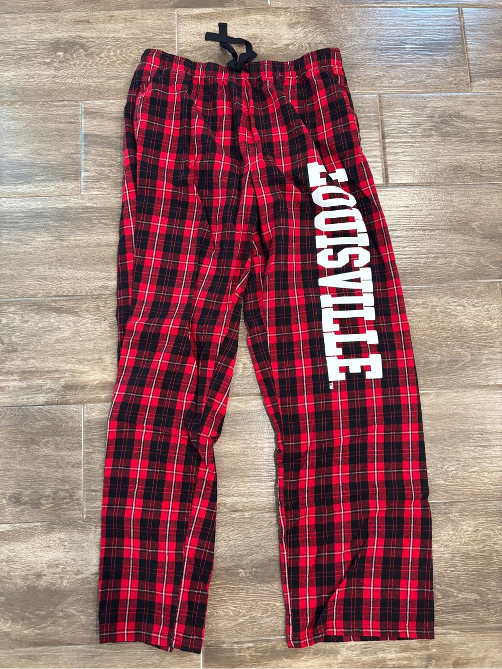 Women’s XL University of Louisville Plaid Flannel Sleep Pants Kentucky Cozy